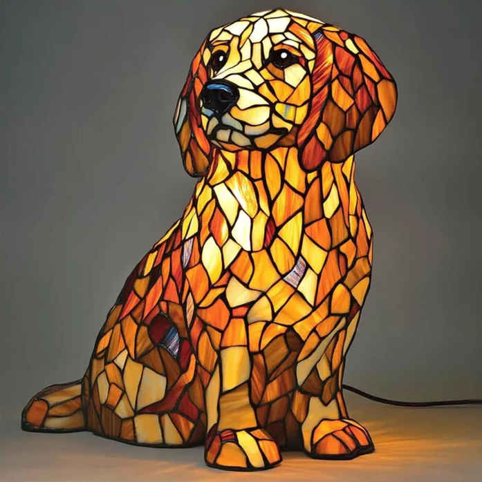 "Statua Lilii duchowych Golden Retrieverów"