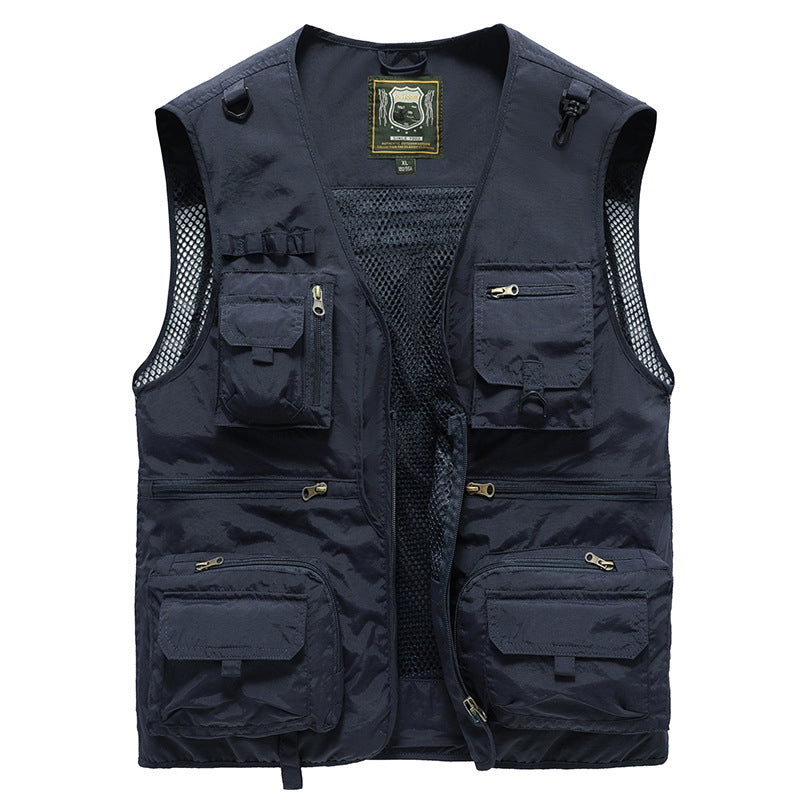 Męska Nowoczesna Praktyczna Kamizelka Cargo